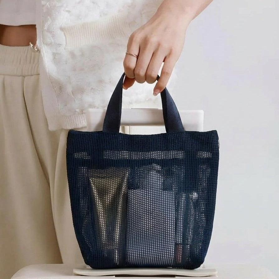Organisateur Transparent Mesh Crème — BelleTrousse