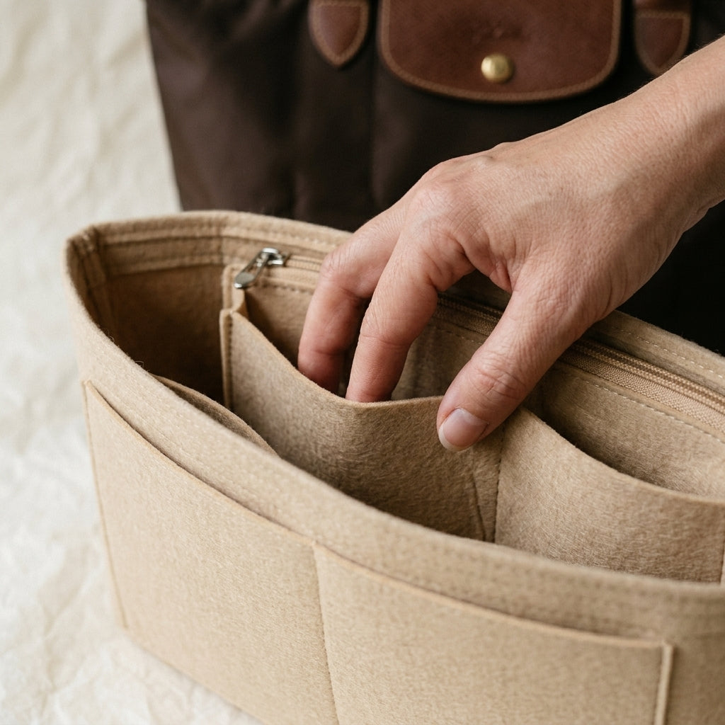 Organisateur de Sac Feutre Noir — BelleTrousse