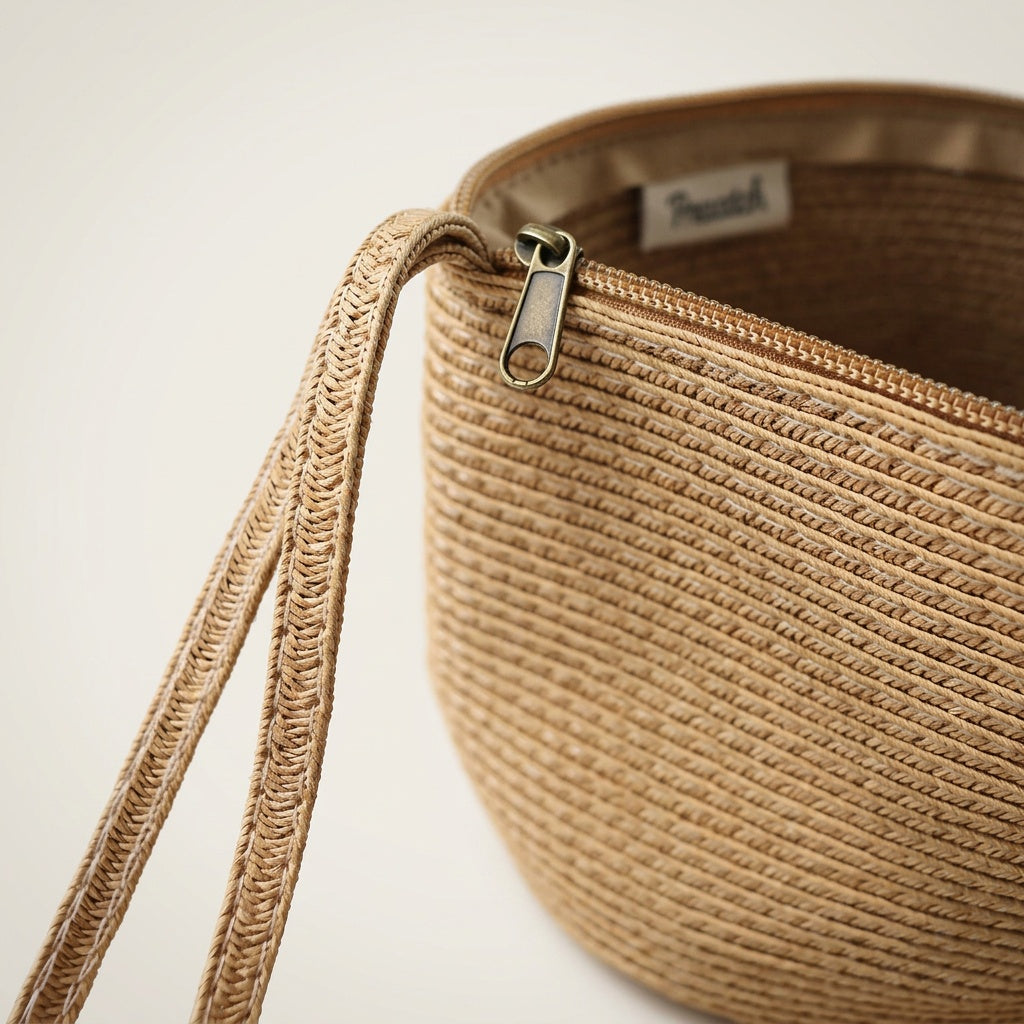 Pochette Tendance Raphia Natural — BelleTrousse