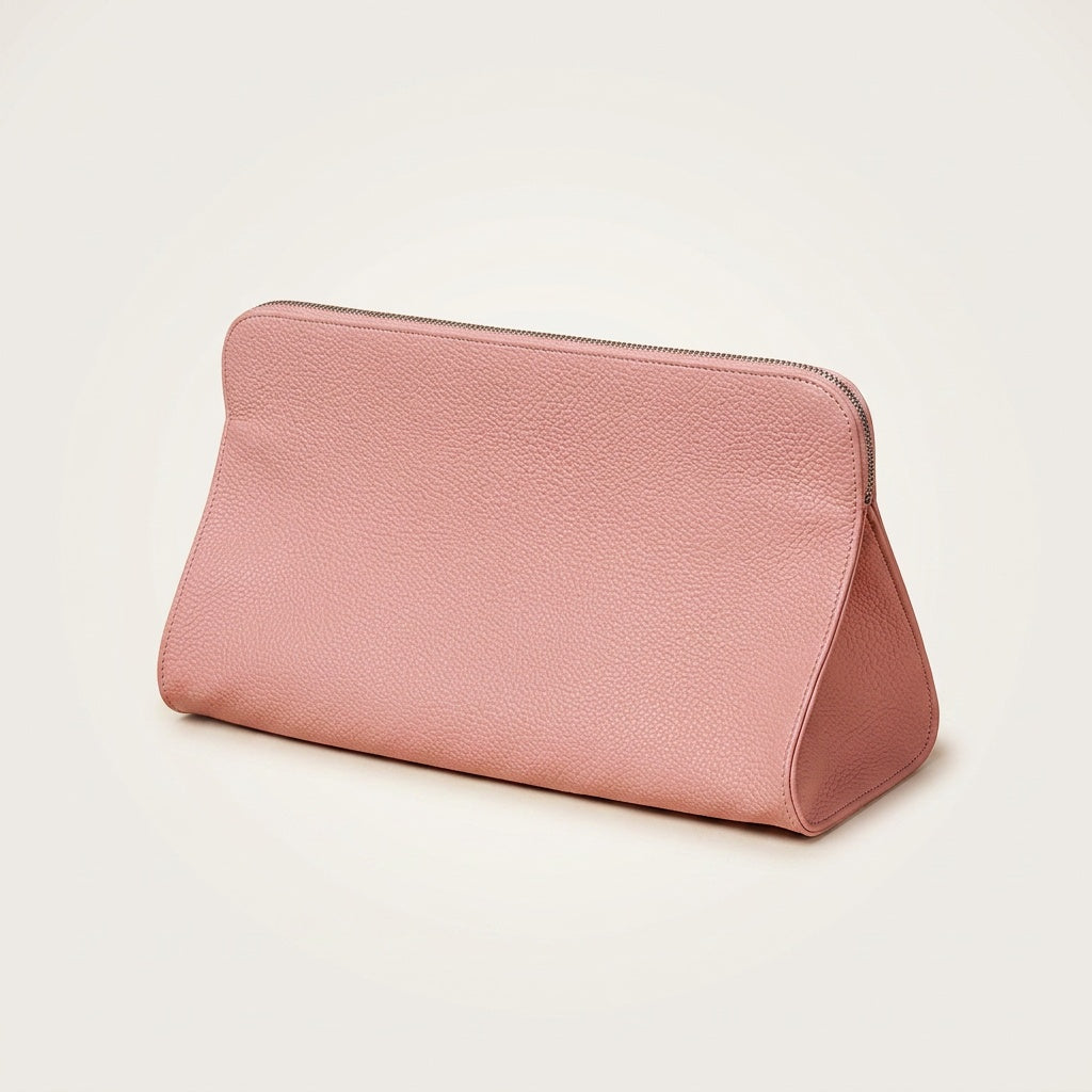 Trousse de Maquillage Cuir Grainé — BelleTrousse