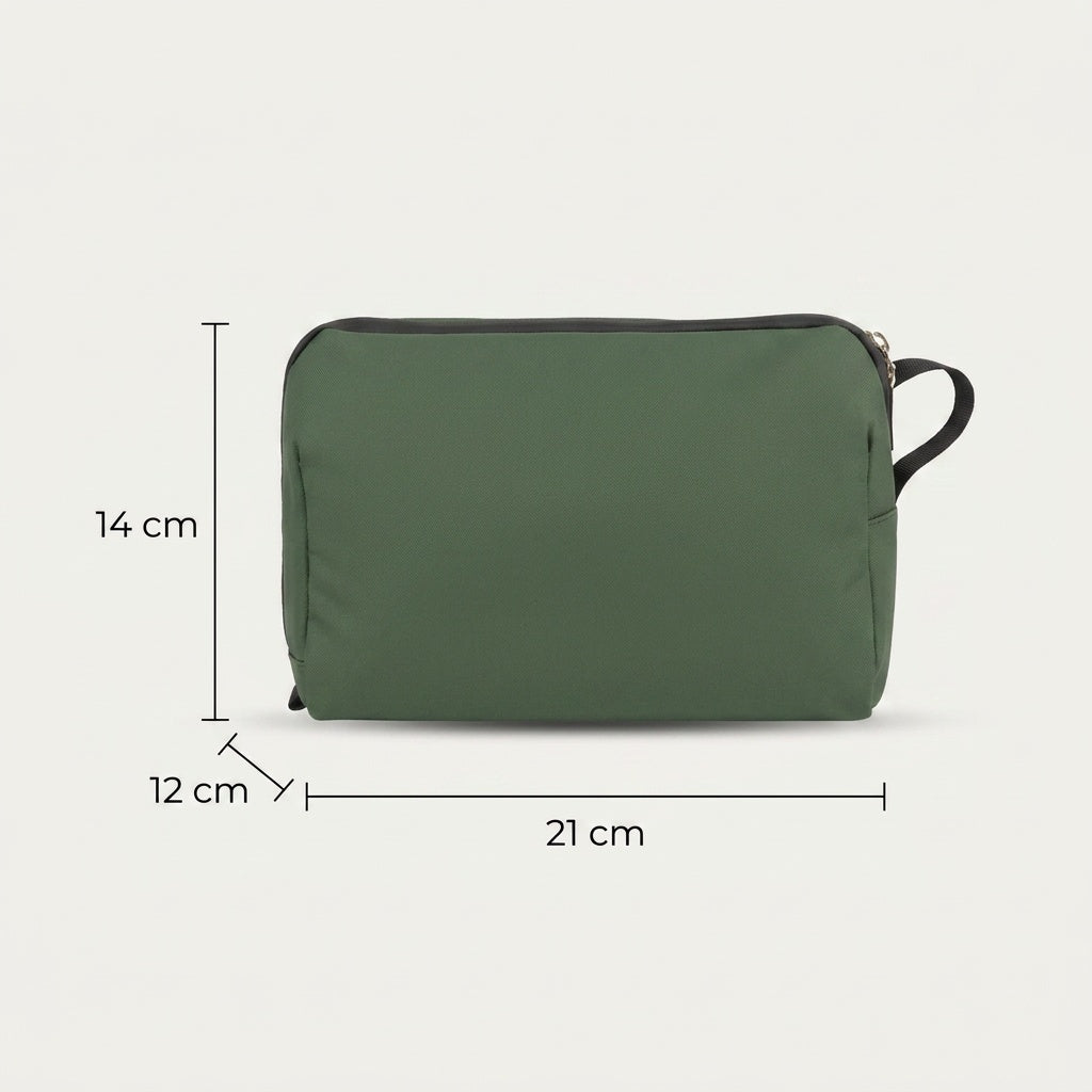 Vanity de Voyage Nylon Vert Kaki — BelleTrousse