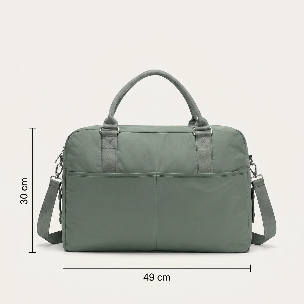 Sac de Voyage Nylon Vert Sauge — BelleTrousse