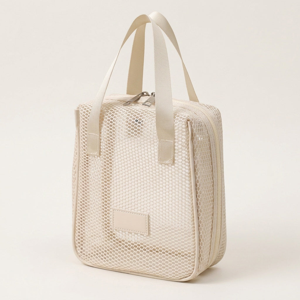 Set 2 Organisateurs Transparents Mesh Crème — BelleTrousse