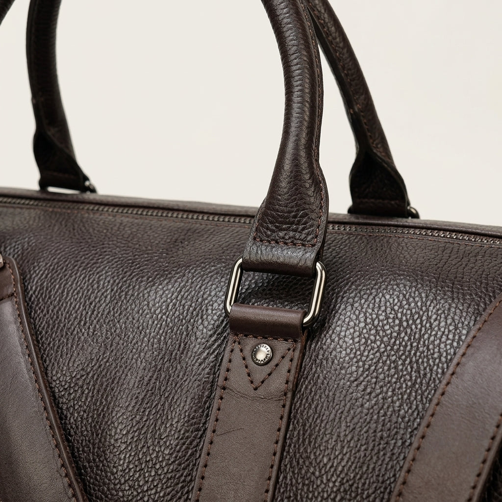 Sac de Voyage Cuir Vegan Noir XL — BelleTrousse