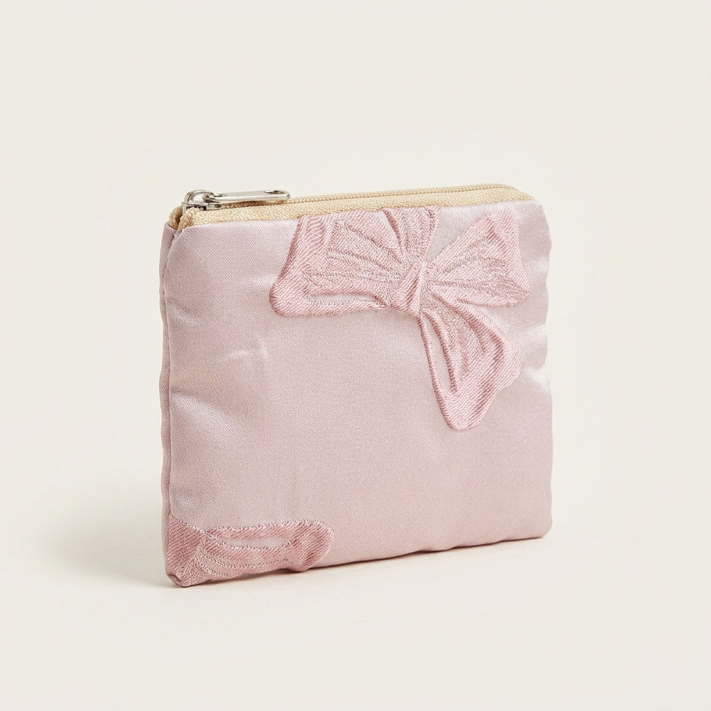 Pochette Maquillage Imprimé Floral Bleu Pastel — BelleTrousse