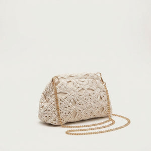 Pochette Tendance Crochet Doré Chaîne — BelleTrousse