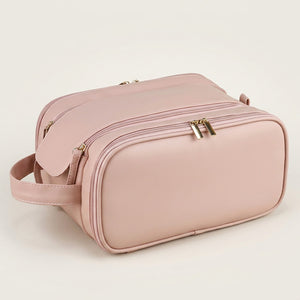 Vanity de Voyage Cuir Vegan Beige — BelleTrousse