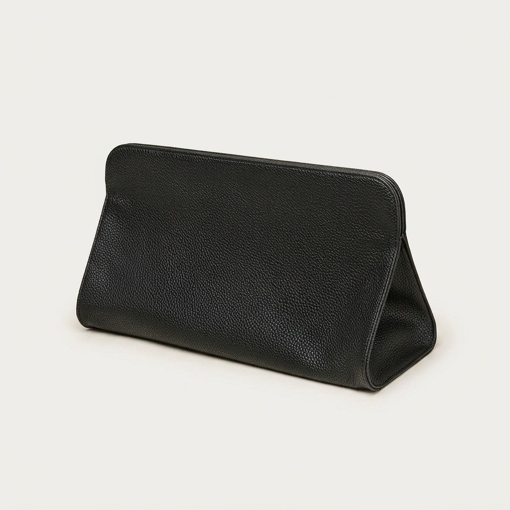 Trousse de Maquillage Cuir Grainé — BelleTrousse