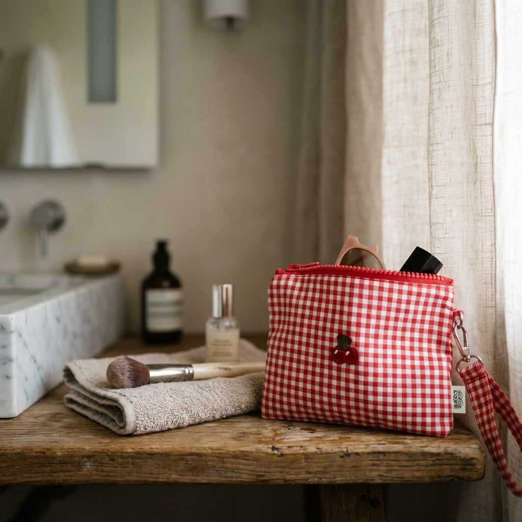 Pochette Maquillage Vichy Rouge Cerise — BelleTrousse