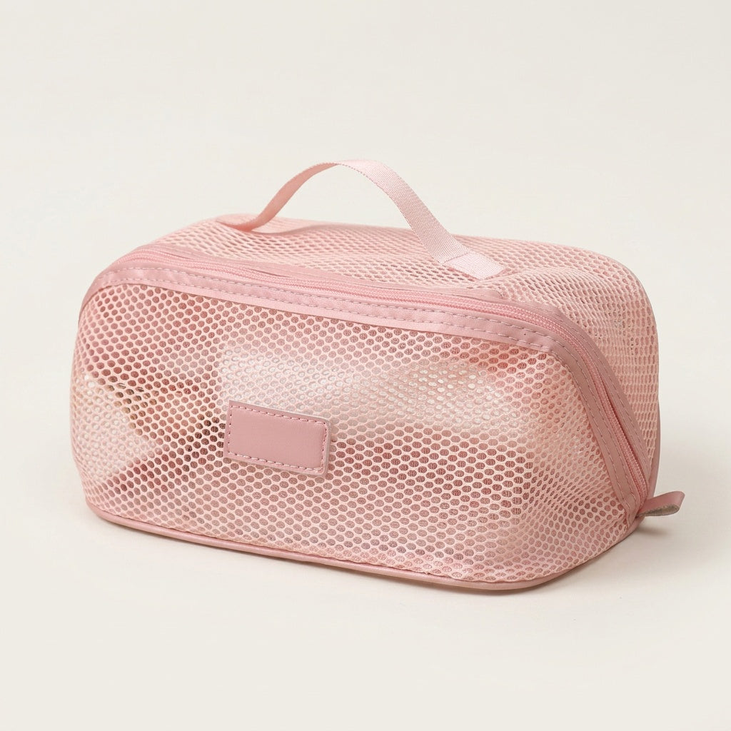 Set 2 Organisateurs Transparents Mesh Crème — BelleTrousse