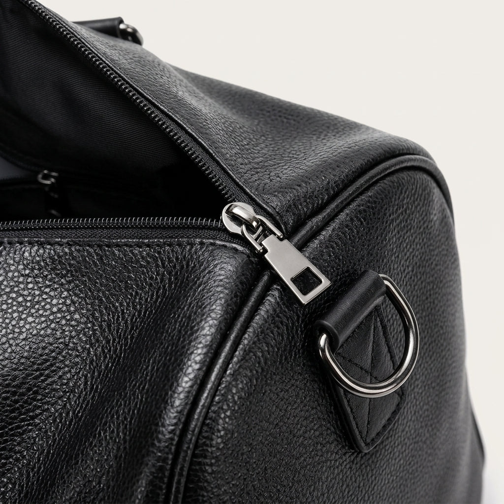 Retro New Short Trip Bag Large Capacity Sports Motorcycle Training Pu Waterproof Leisure Fitness Bag