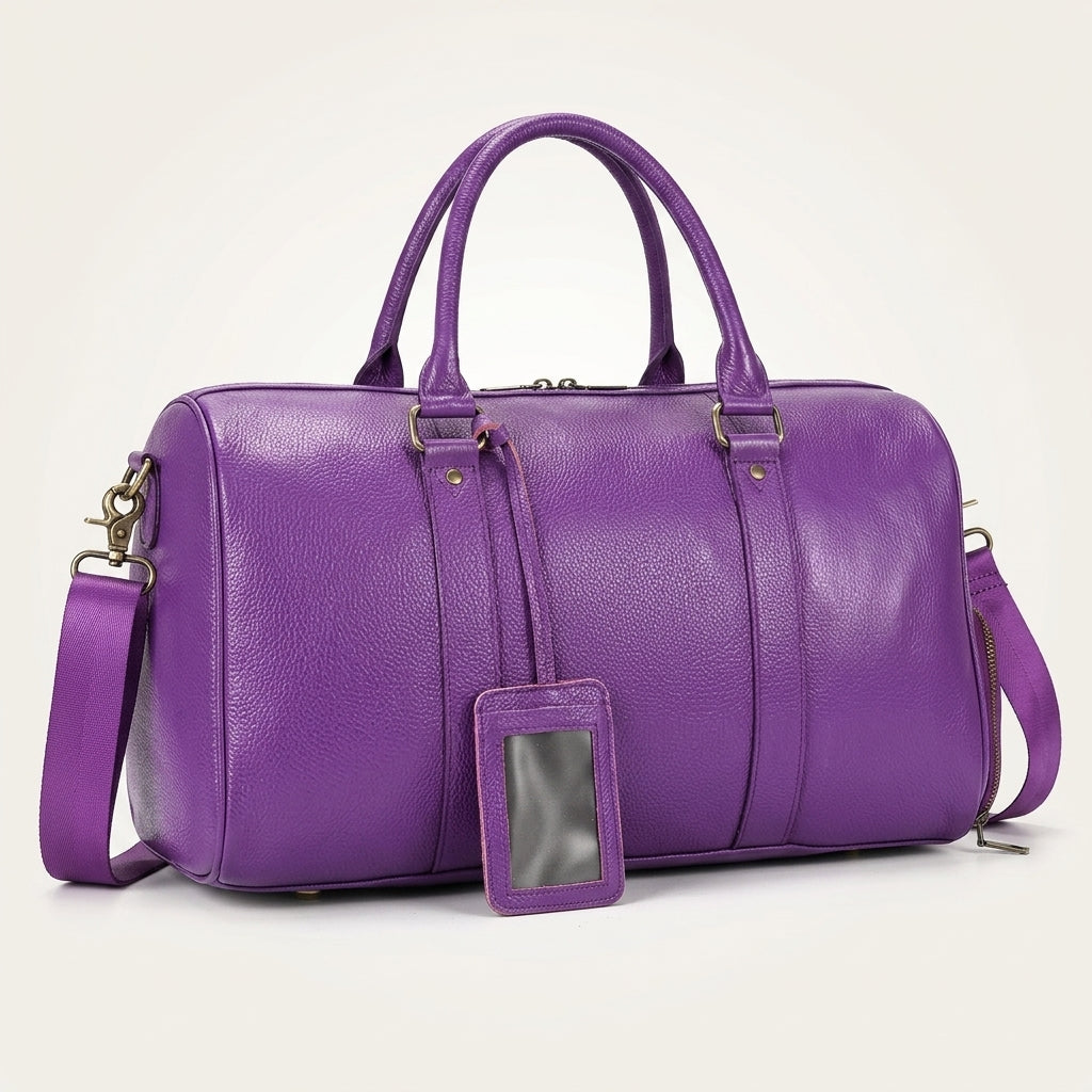 Sac de Voyage Cuir Vegan Noir XL — BelleTrousse