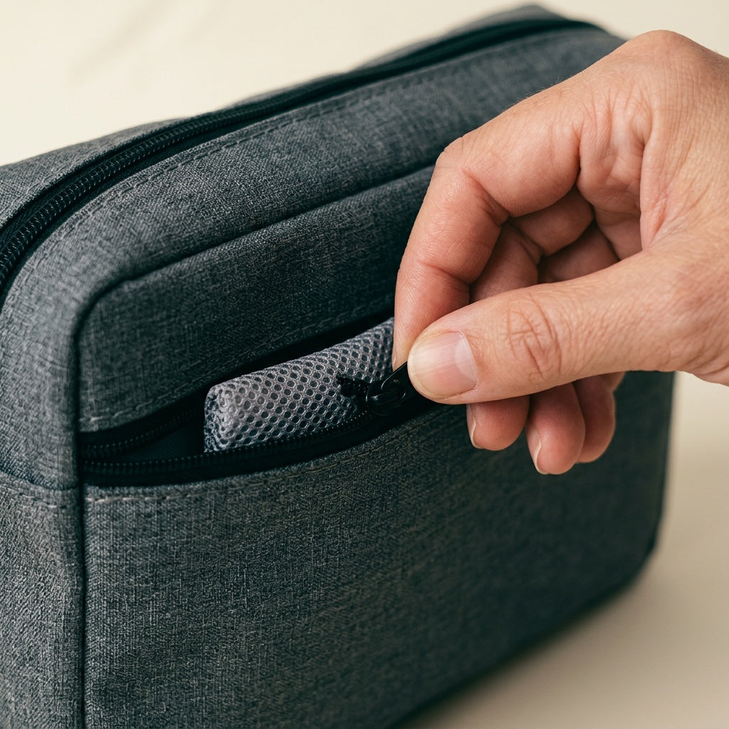 Vanity de Voyage Nylon Noir — BelleTrousse