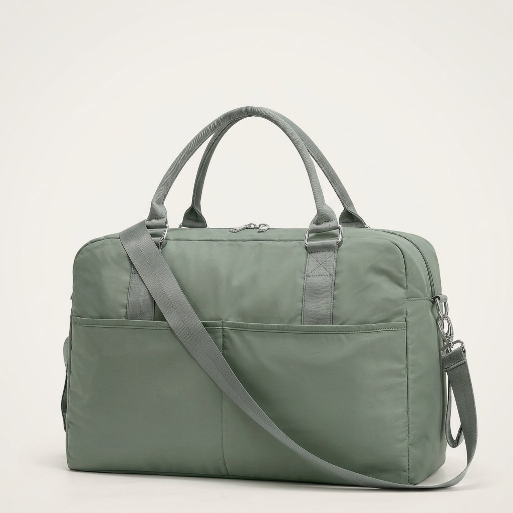 Sac de Voyage Nylon Vert Sauge — BelleTrousse