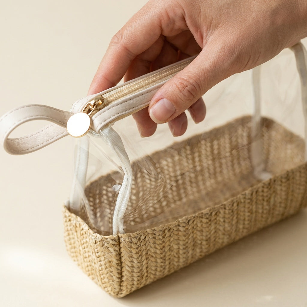 Organisateur Transparent Fond Tressé Natural — BelleTrousse