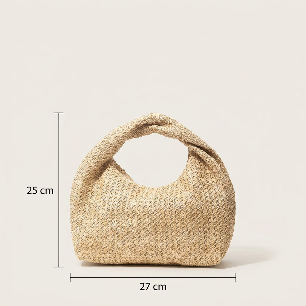 Sac Tendance Raphia Tressé Nœud — BelleTrousse