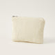 Pochette Maquillage Tricot Ivoire — BelleTrousse