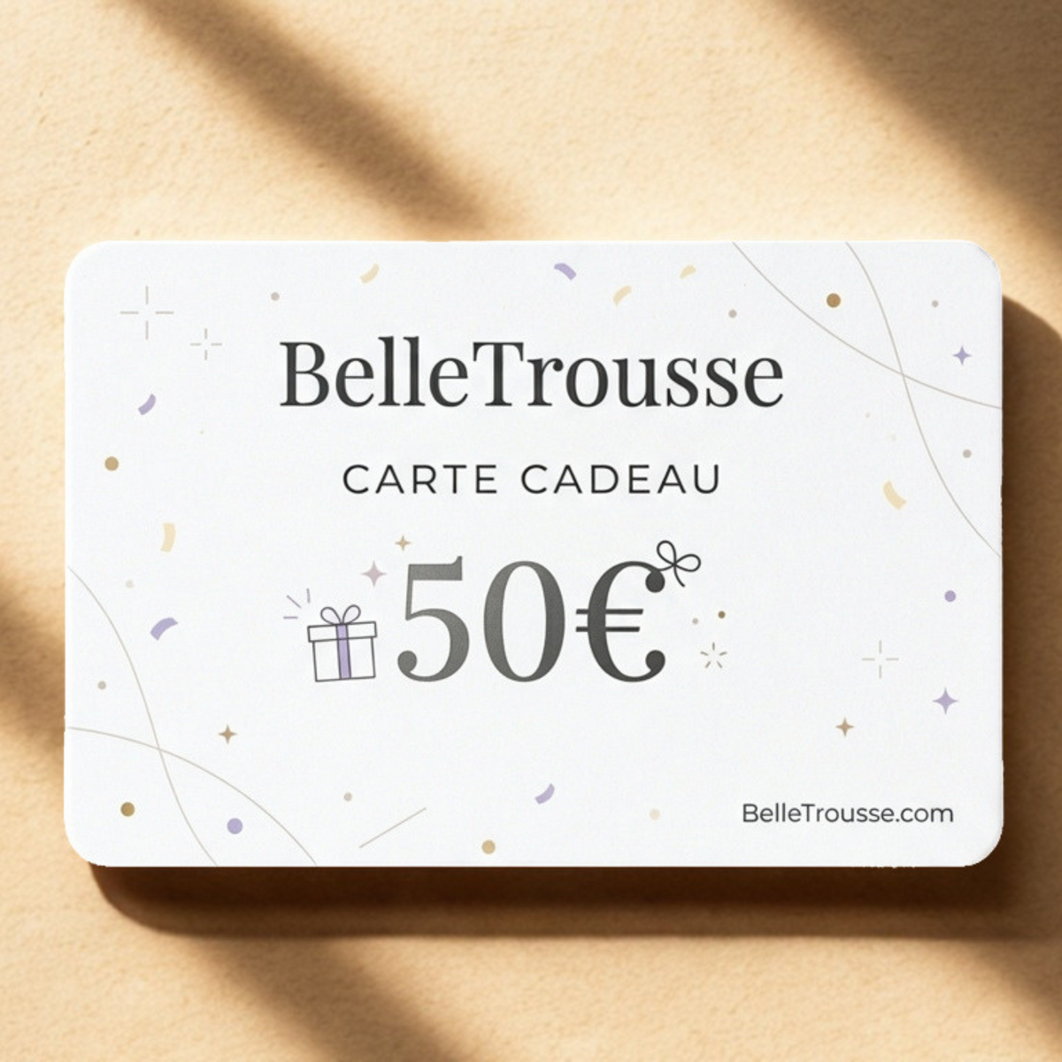 Carte cadeau Belle