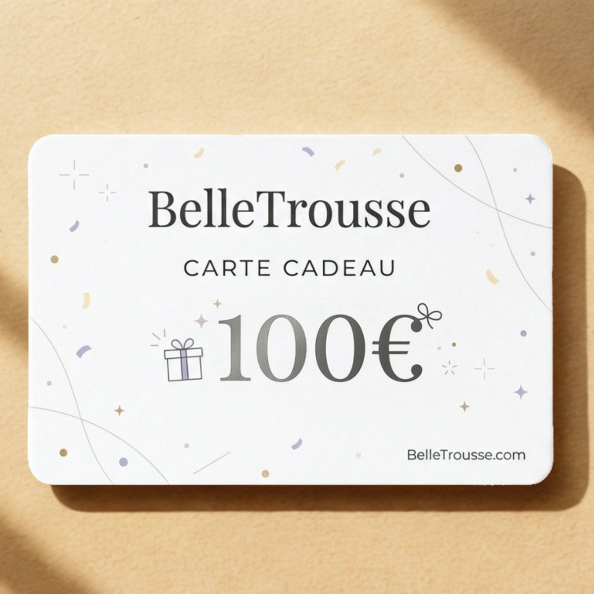 Carte cadeau Belle