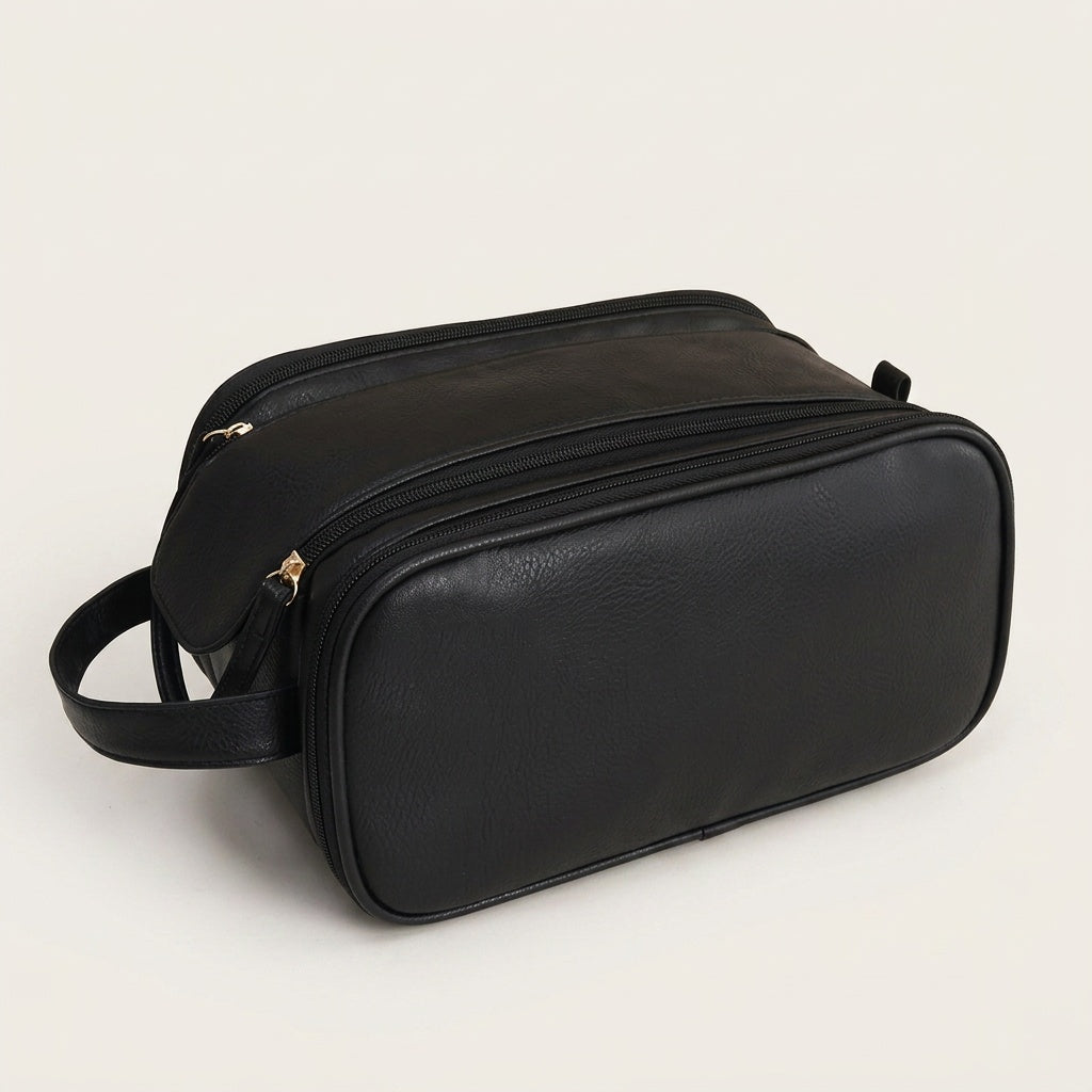 Vanity de Voyage Cuir Vegan Beige — BelleTrousse