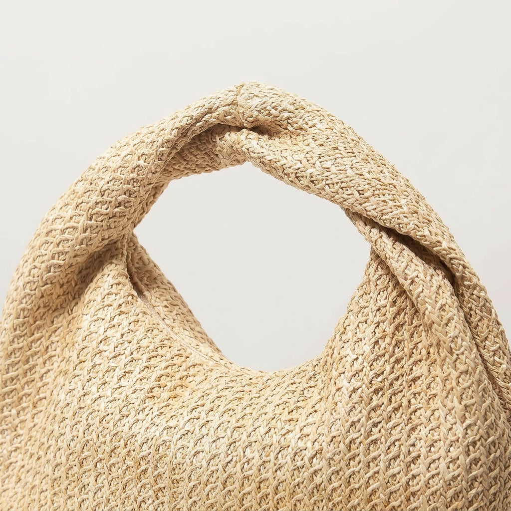 Sac Tendance Raphia Tressé Nœud — BelleTrousse
