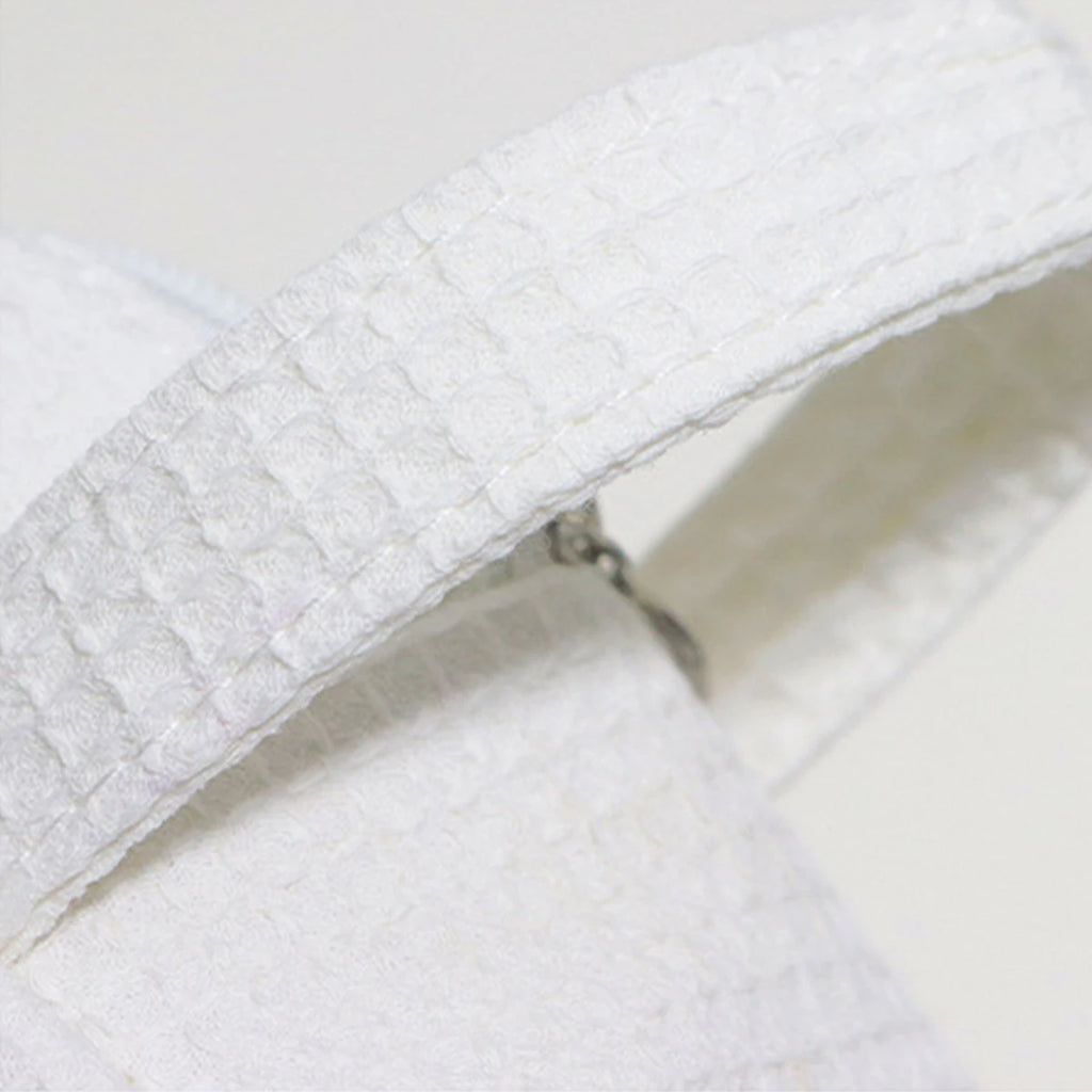 Trousse de Toilette Tissé Blanc Nacré — BelleTrousse