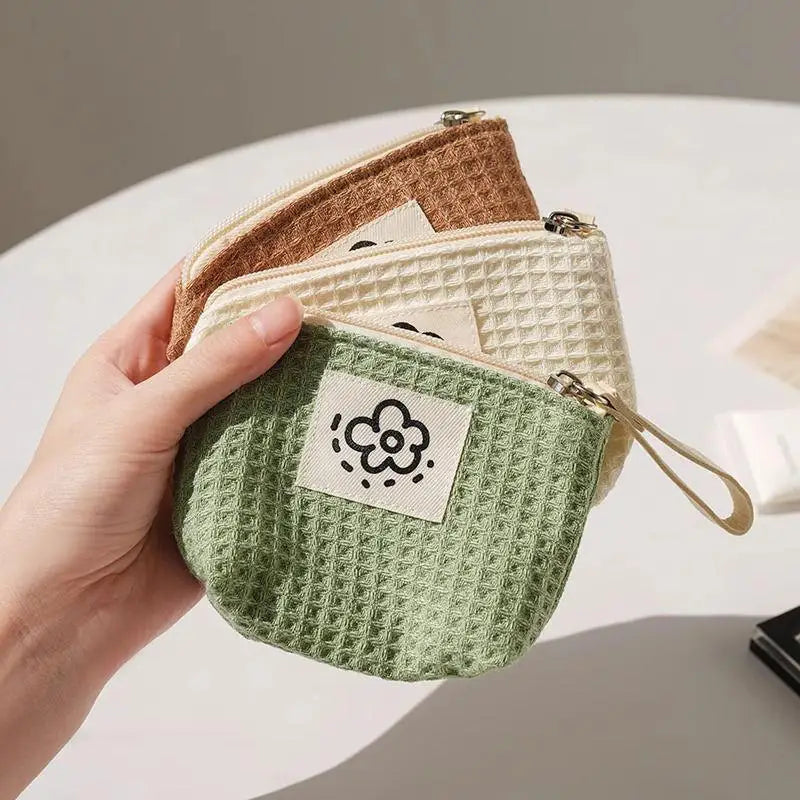 Trousse de Maquillage Gaufré Fleur — BelleTrousse