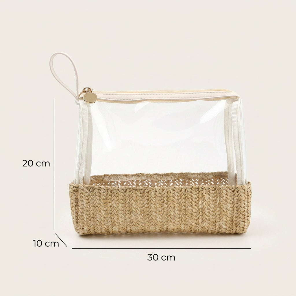 Organisateur Transparent Fond Tressé Natural — BelleTrousse