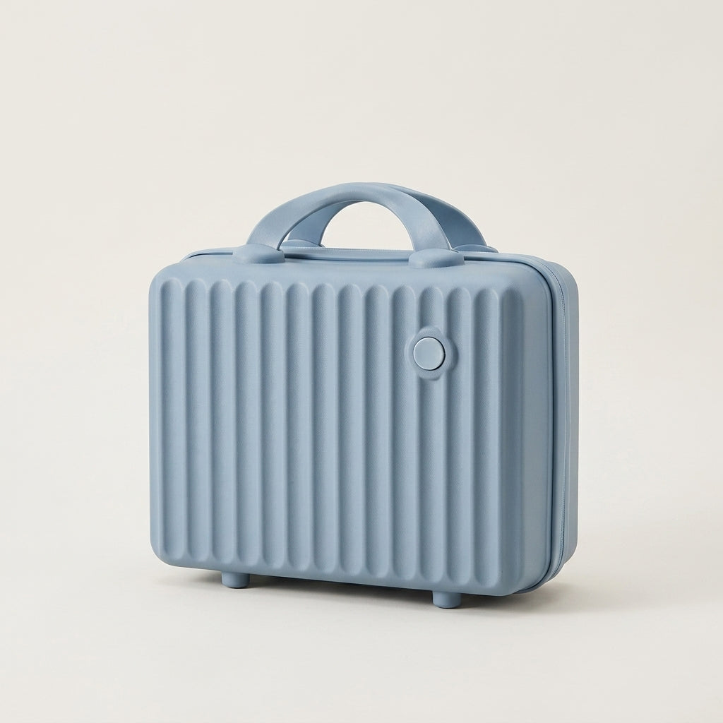 Vanity Rigide Valise Bleu Gris — BelleTrousse