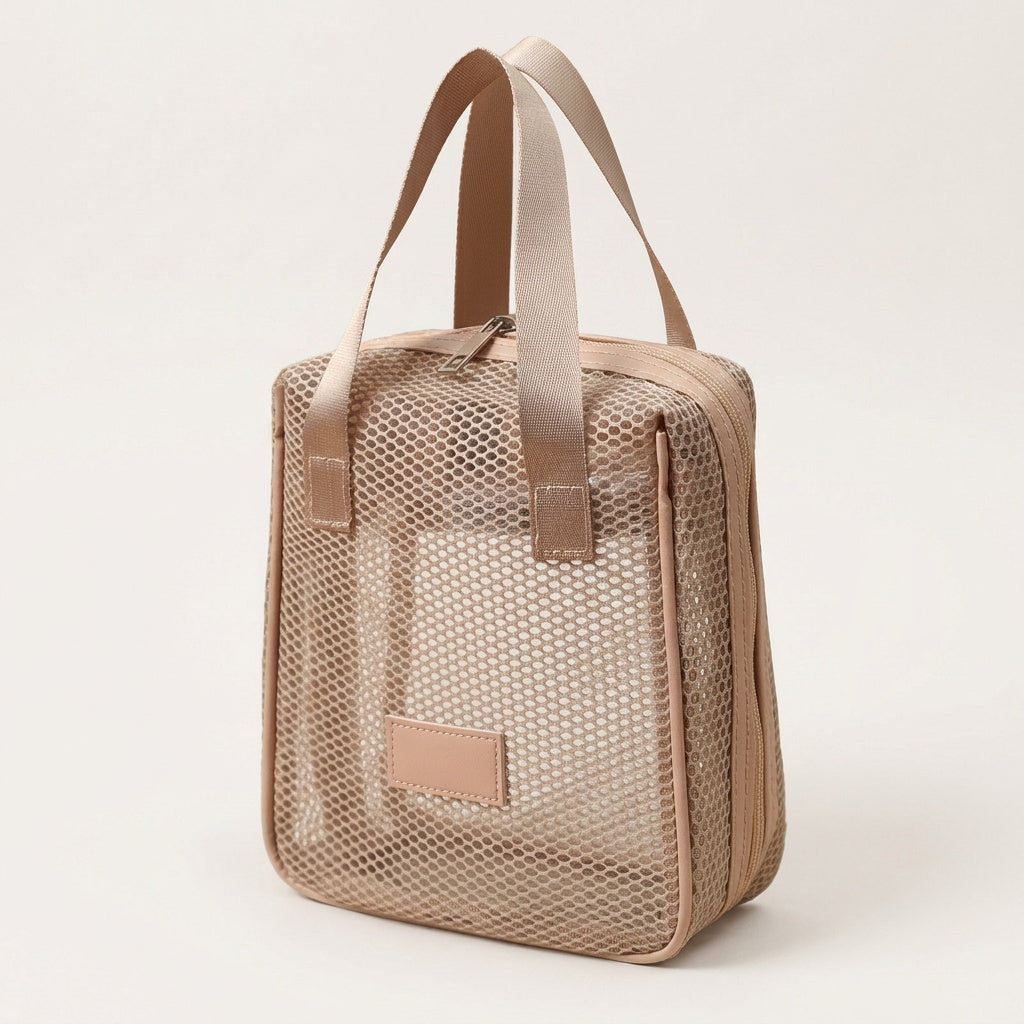 Set 2 Organisateurs Transparents Mesh Crème — BelleTrousse