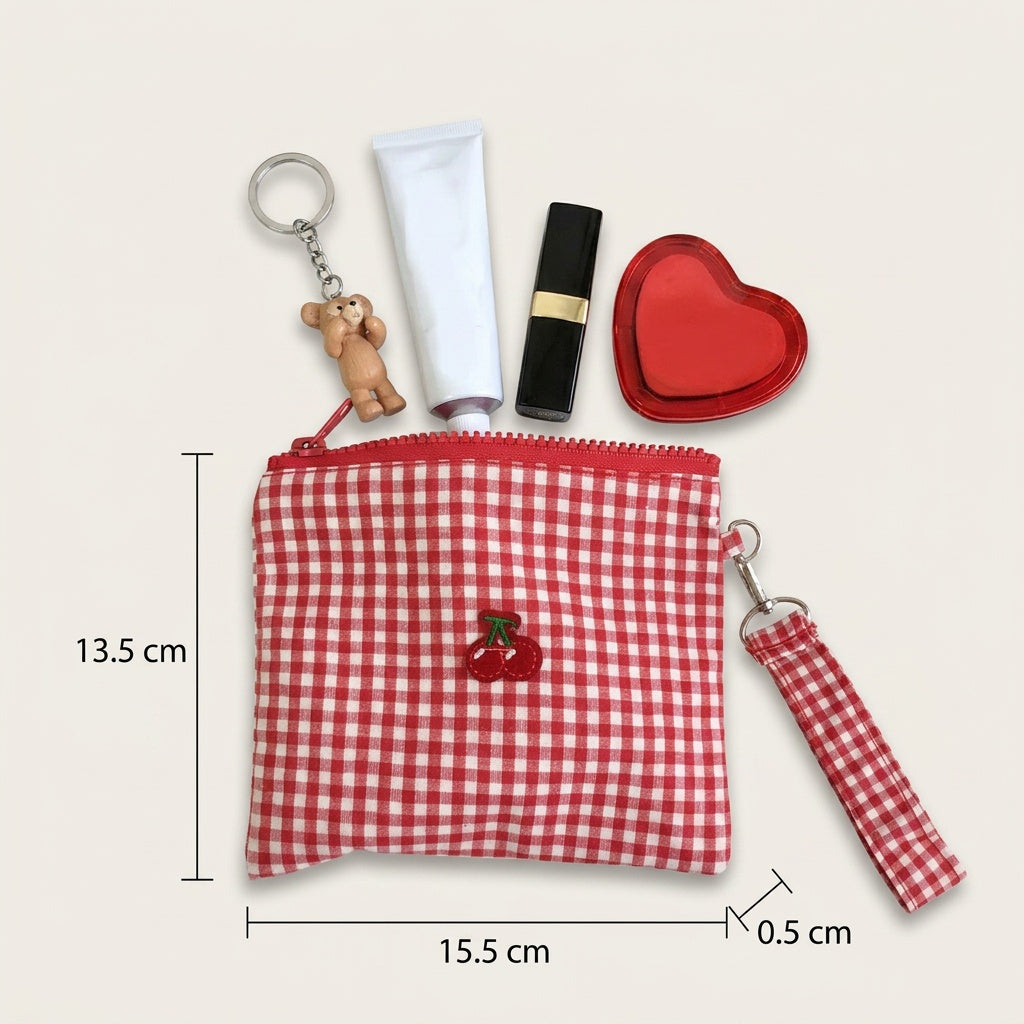 Pochette Maquillage Vichy Rouge Cerise — BelleTrousse