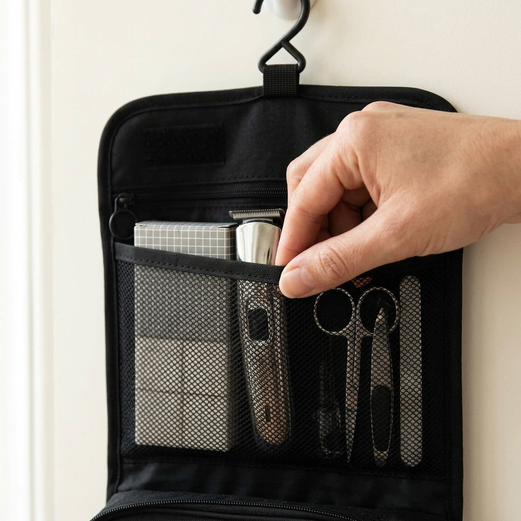 Vanity de Voyage Suspendu Bleu Marine — BelleTrousse