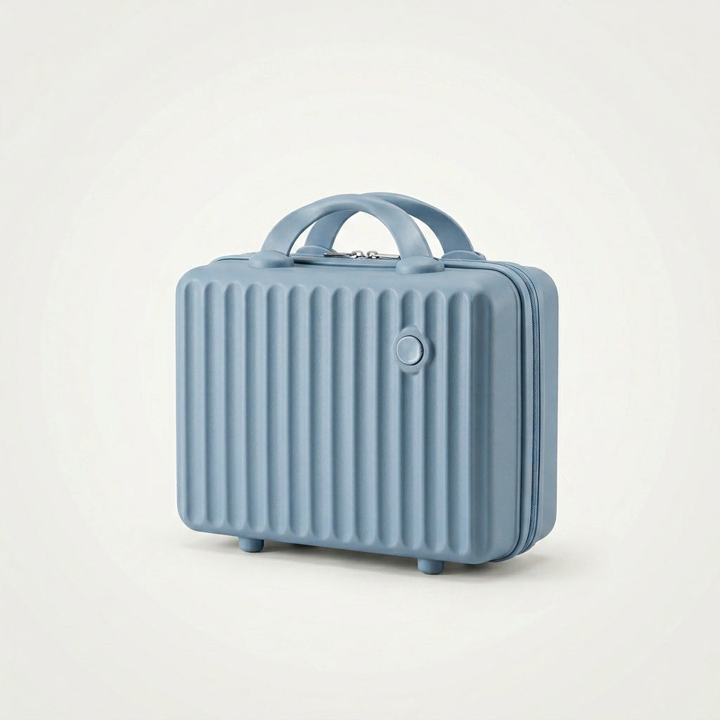 Vanity Rigide Valise Bleu Gris — BelleTrousse
