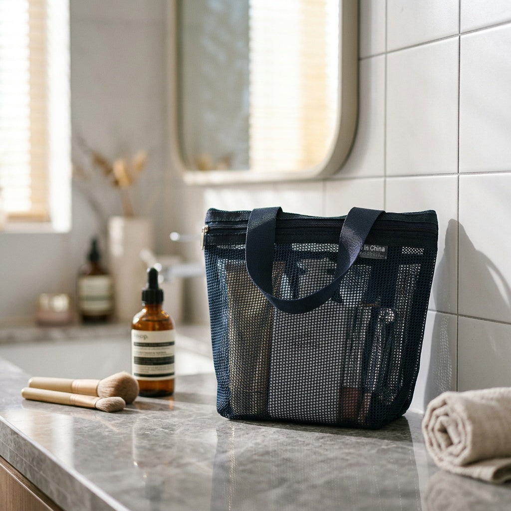 Organisateur Transparent Mesh Zippé — BelleTrousse