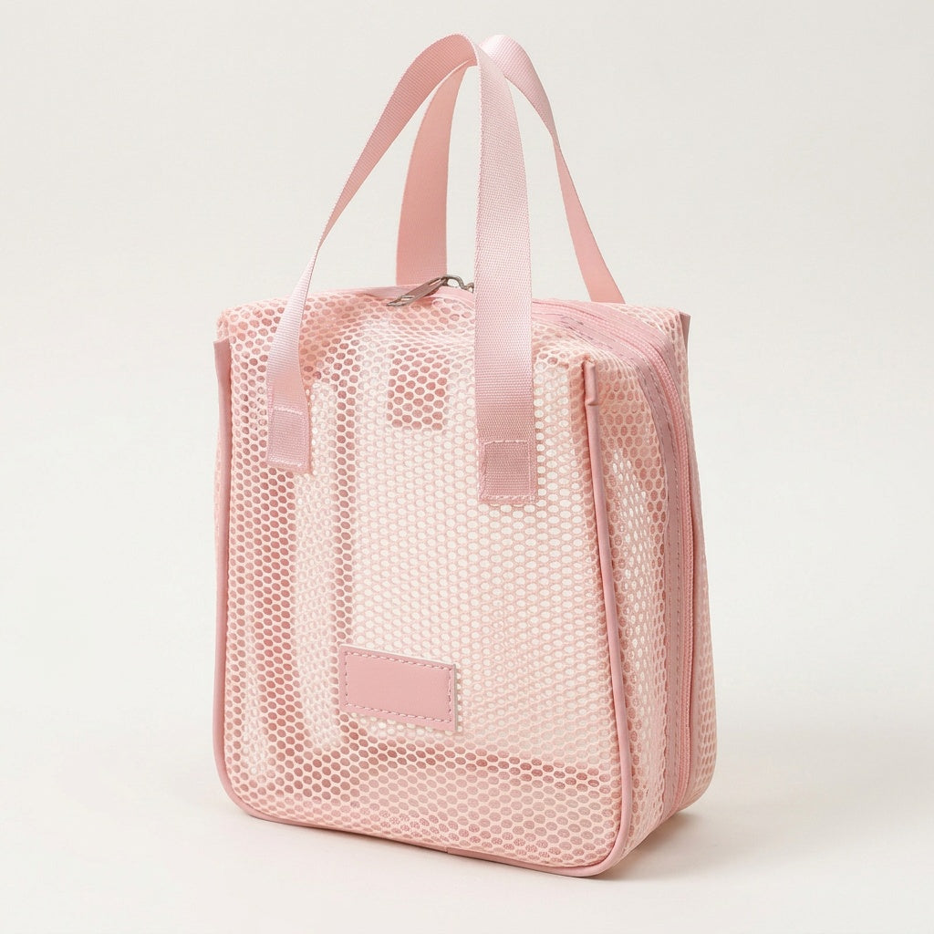 Set 2 Organisateurs Transparents Mesh Crème — BelleTrousse