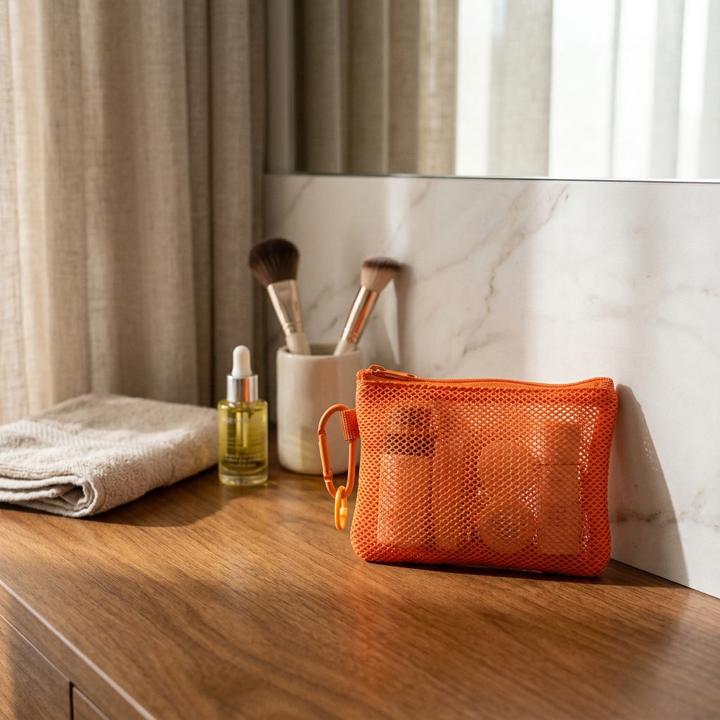 Pochette Organisateur Mesh Orange — BelleTrousse