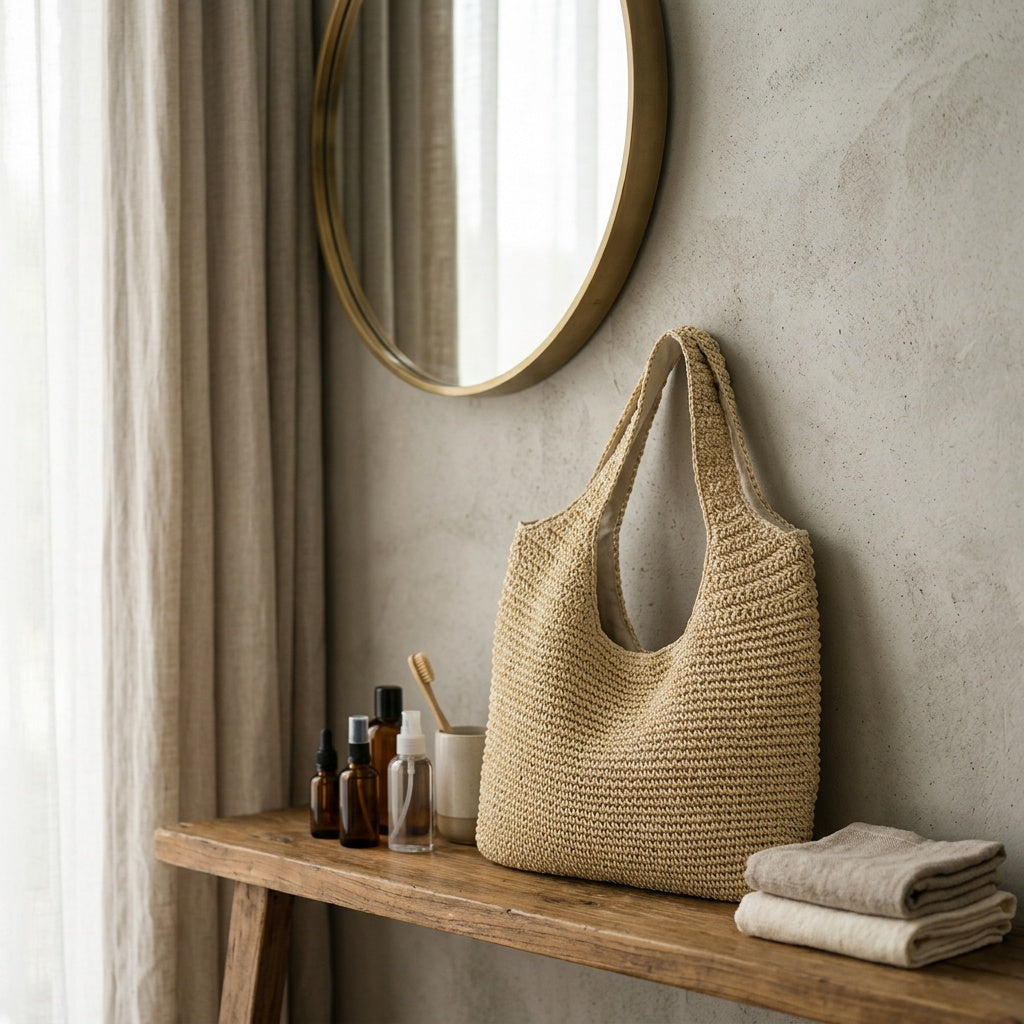 Sac Tendance Raphia Tressé Cabas — BelleTrousse