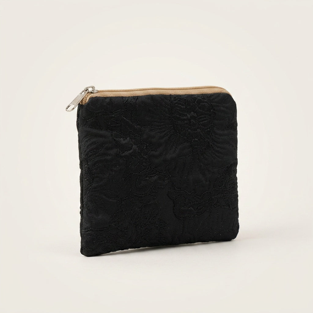 Pochette Maquillage Imprimé Floral Bleu Pastel — BelleTrousse