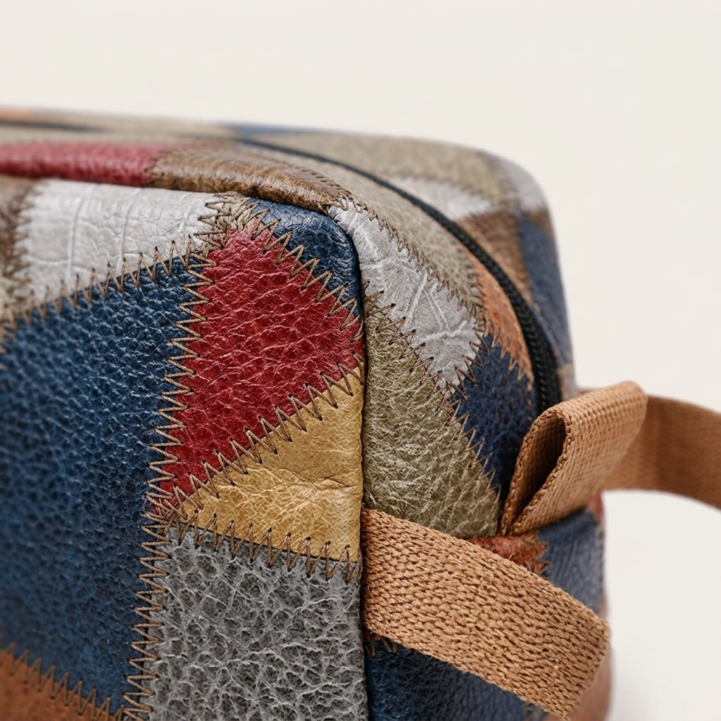 Vanity de Voyage Damier Marron & Camel — BelleTrousse