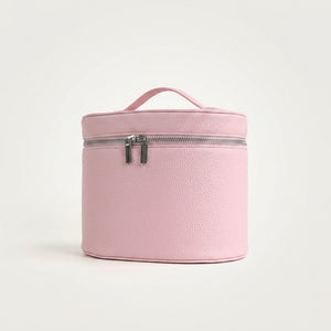 Vanity Cylindrique Cuir Grainé Noir — BelleTrousse