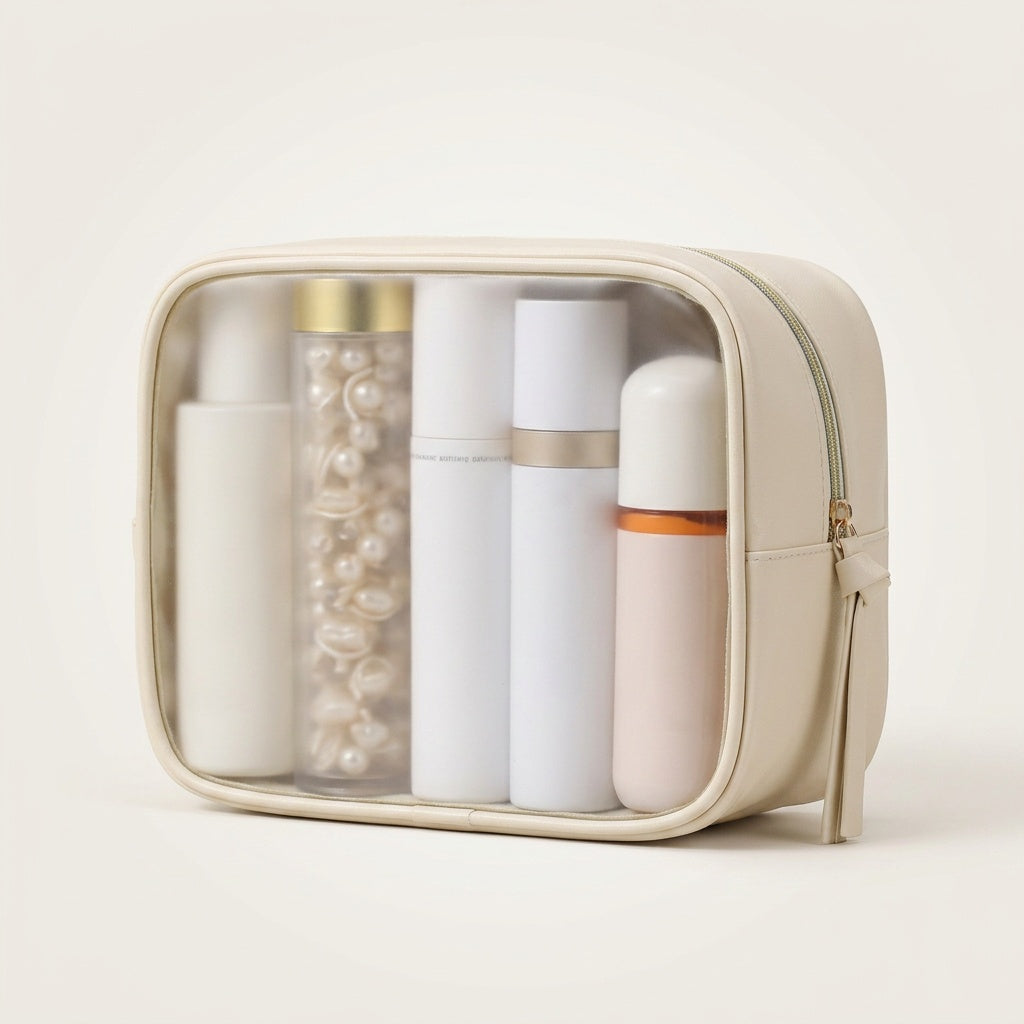 Set 3 Organisateurs Transparents Bordures Crème — BelleTrousse