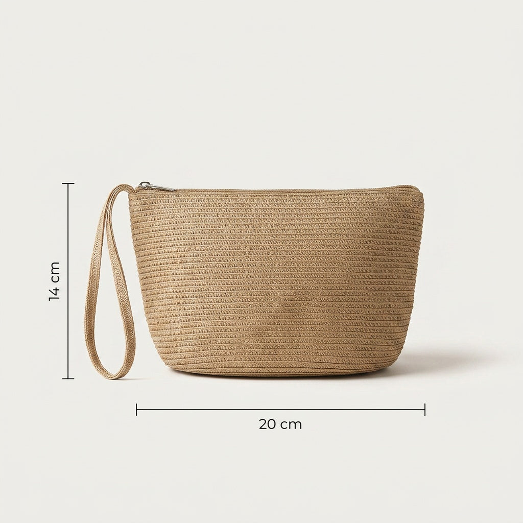 Pochette Tendance Raphia Natural — BelleTrousse