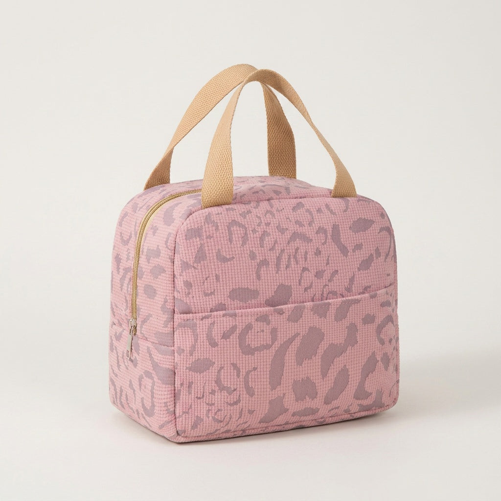 Vanity de Voyage Imprimé Léopard Beige — BelleTrousse