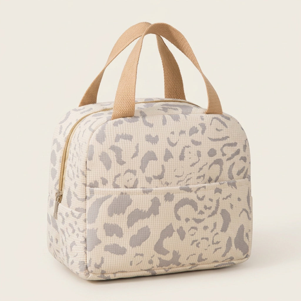 Vanity de Voyage Imprimé Léopard Beige — BelleTrousse